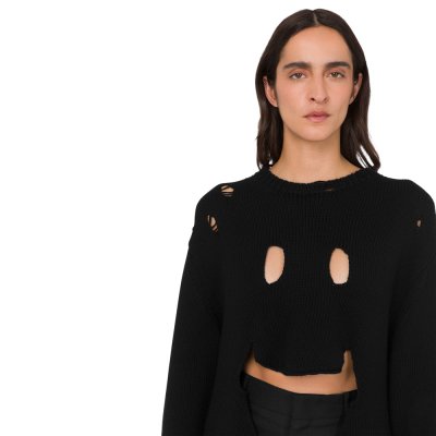 THE OVERSIZED PULLOVER IN CARVED WOOL
